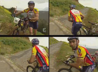 Pascal Sivet sous le viaduc de Millau